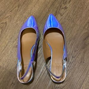 Iridescent Slingback Shoes